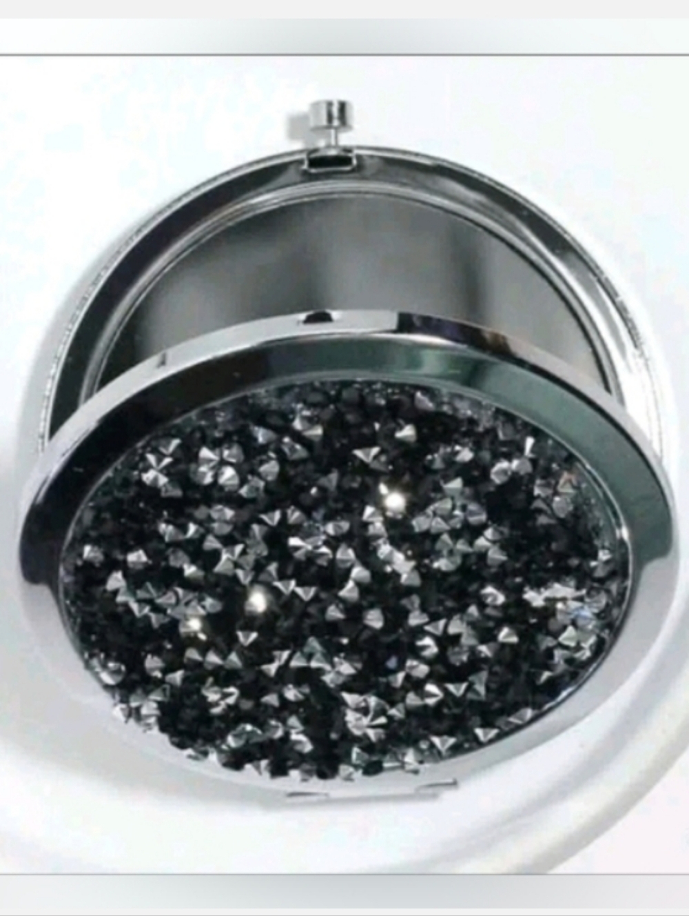 Compact Mirror Glitter Design (Silver /Silver Glitter 🩶) Or (Black/Silver 🖤) - Picture 6 of 6